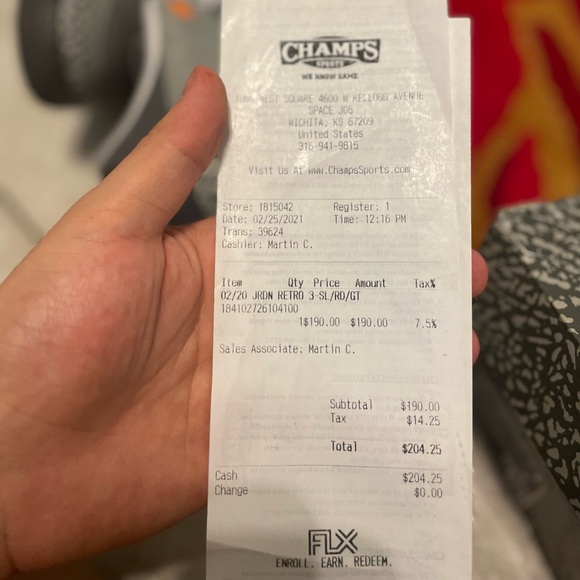 Air Jordan 3 Cool Grey size 10 Brand new with receipt! - Picture 13 of 16